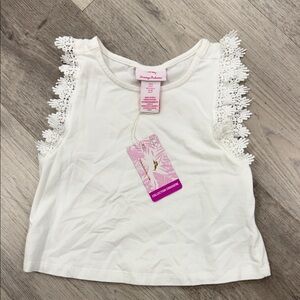 Tommy Bahama White Lace Trim Kids Tee